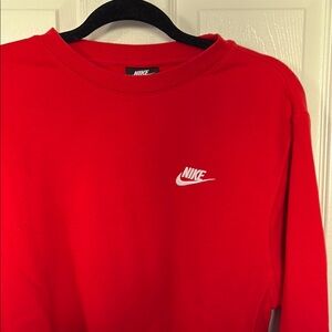 Nike Sportswear Red Crew Neck